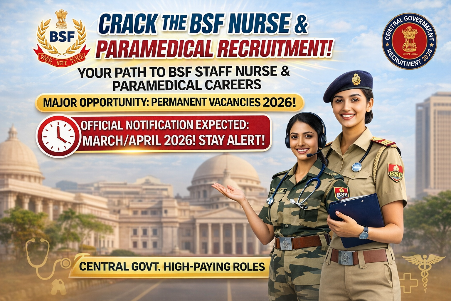 BSF Nurse & Paramedical Recruitment